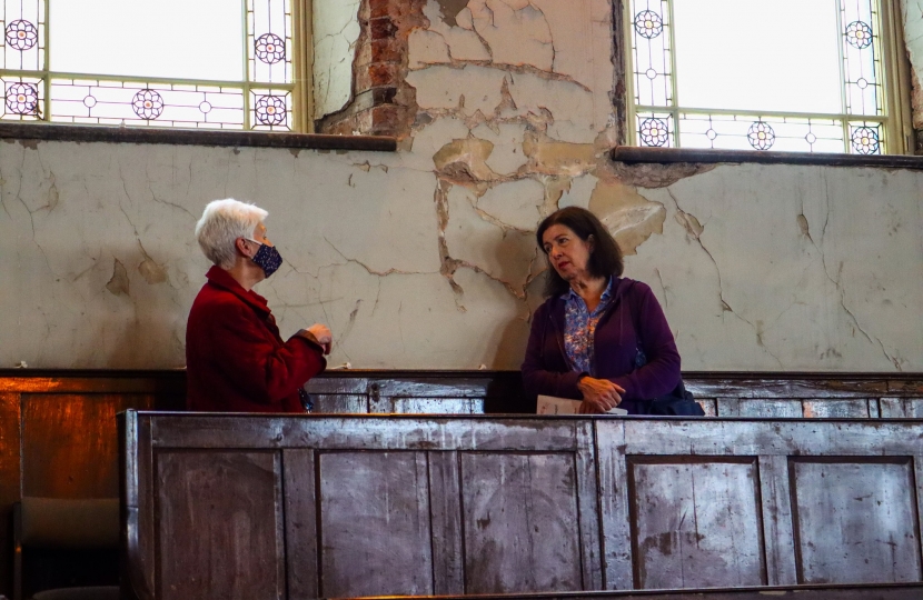 Jo Gideon MP, Visits Bethesda Methodist Chapel