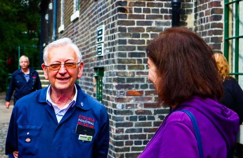 Jo Gideon MP, Visits Etruria Industrial Museum For Steaming Of The Potters Mill