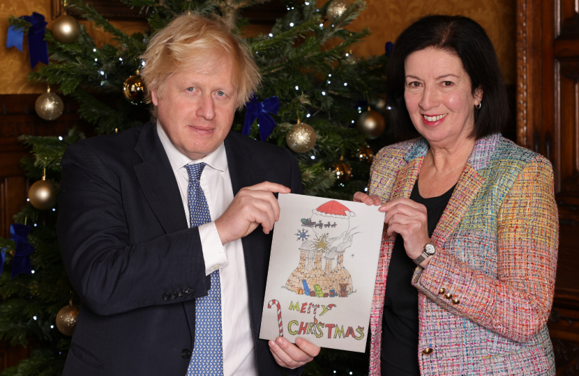 I was delighted to show the winning design in my Christmas card competition to the Prime Minister recently. He was very impressed with Emilie’s work!