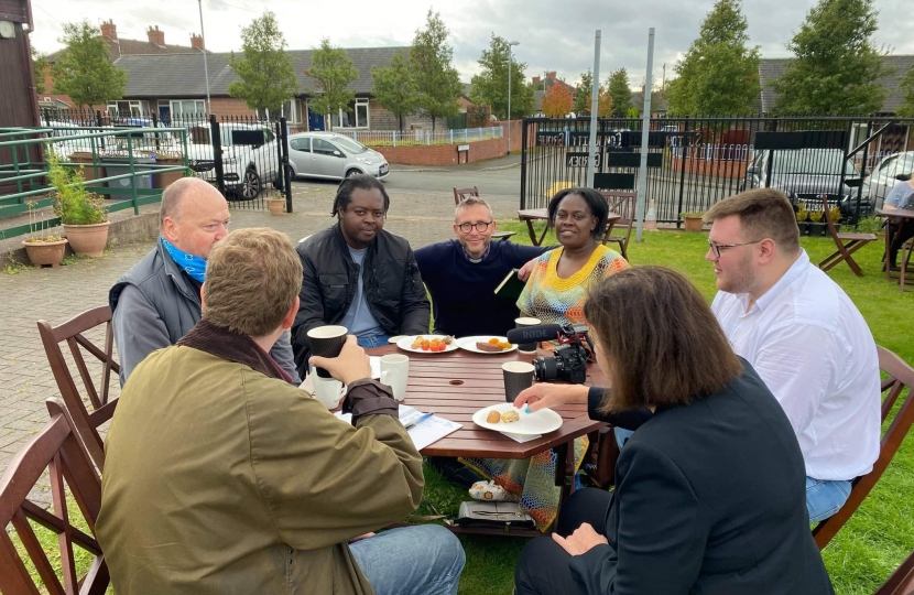 It was great to recently meet with local members of the community at the Betty Rushton Community Gardens and hear about the issues affecting them in their local communities.