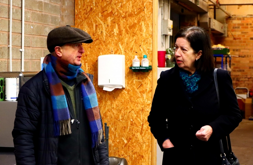 Jo Gideon MP visits Bread in Common Cafe