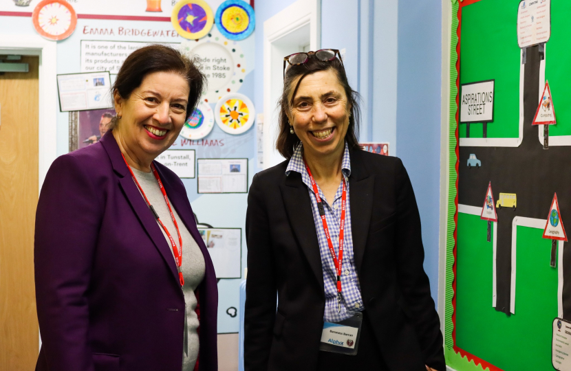 welcome the Minister for the School System, Baroness Barran MBE to Stoke-on-Trent for a tour of Eaton Park Academy in Bucknall
