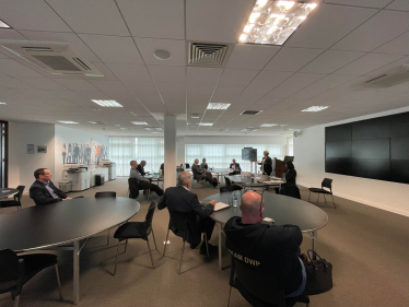 I hosted a roundtable of locally-based manufacturing companies at Michelin.