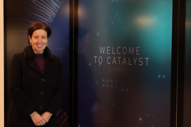 Staffordshire University at the end of the catalyst launch week for the community spectacular event.