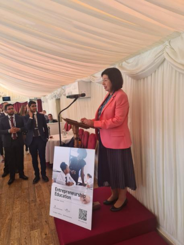 at the launch of Entrepreneurship Education